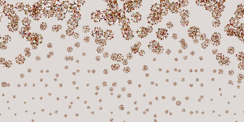 Wall Mural - Light yellow vector background with christmas snowflakes.