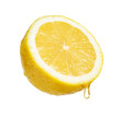 © New Africa - Juice dripping from half of lemon isolated on white