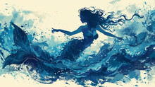 Creative Illustration Of A Mermaid