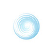 waves circle logo blue vector background
