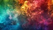 The colorful smokes seem to come alive swirling and dancing in a beautiful rainbow symphony.