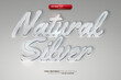 Luxury Natural Silver editable text effect logo template