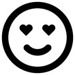 in love icon, simple vector design