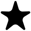 starfish icon, simple vector design