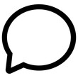 speech bubble icon, simple vector design
