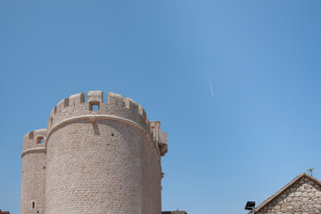 Sticker - Moorish architectural tower in Stari Grad Croatia