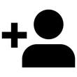 user icon, simple vector design