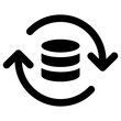 database icon, simple vector design