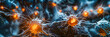 Abstract Fire Explosion with Bright Sparks, Dynamic Background Illustrating Energy, Heat, and Motion