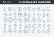 © yudi - Supermarket Shopping Icons Collection For Business, Marketing, Promotion In Your Project. Easy To Use, Transparent Background, Easy To Edit And Simple Vector Icons
