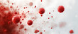 red cells is seen floating on liquid surface, blur panorama, medical domain,Microscopic bacteria and viruses, micro view   