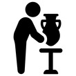 pottery icon, simple vector design