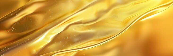 Wall Mural - abstract shiny color gold wave design with sparkling effect