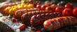 Many types of sausages Generative AI