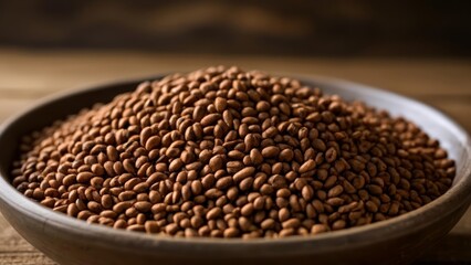 Poster -  Aromatic coffee beans in a bowl