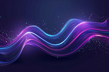 Wall Mural - technology data background glowing particles abstract futuristic and technology digital wave particl