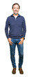 © Krakenimages.com - Middle age handsome man wearing a sweater with a happy and cool smile on face. Lucky person.