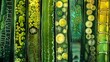 Lined up in a neat row a series of slides display the intricate structures of various plant cells each one carefully studied and documented by the dedicated botanist. .