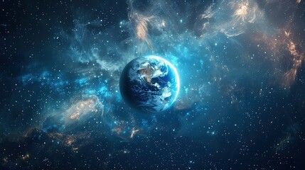 Wall Mural - planet earth in space