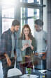 © peopleimages.com - Teamwork, office and designer with tablet, planning and creative for project, online and research for job. Group, people and employees in meeting, woman and men in publicist, agency and business