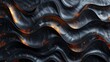  wavy surface with golden and black swirls; stars at center