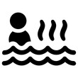 sauna  icon, simple vector design