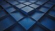 captivating dark blue cubed background, exuding depth and dimension in its intricate geometric arrangement. 
