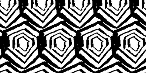 Sticker - Seamless brush pattern   hand drawn geometry background