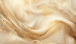 Glistening golden swirls in a creamy luxury background