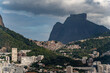 Rocinha Favela with Two Brothers Mountain and Pedra da Gavea