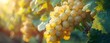 Harvest's Bounty A Close-up of Grapes in a Vineyard Generative AI