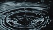 set of animated GIFs showcasing the mesmerizing movement and refractive effects of water drops as they fall, bounce 