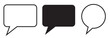 comment icon speech bubble symbol Chat message icons - talk message Bubble chat icon.  chat logo template