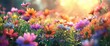 Vibrant Blossoms A Digital Artwork Celebrating the Beauty of Nature Generative AI