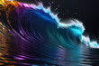 © Julaporn - Abstract wavy background with swirling patterns of wave