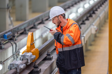 Rail engineer check and optimize overall infrastructure for energy efficient, green operations.