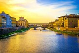 Ponte Vecchio in front of the sunset
