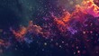 Abstract surreal microbe 3D object galaxy nebula gradient background wallpaper