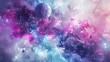 Abstract surreal microbe 3D object galaxy nebula gradient background wallpaper