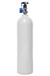 Oxygen cylinder isolated with transparency