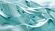 gentle ripples in aqua silk fabric flowing with elegant smoothness