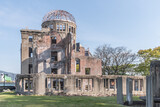 Fototapeta Miasta - Hiroshima A-Bomb Dome at the Hiroshima Peace Memorial Park, Hiroshima, Japan