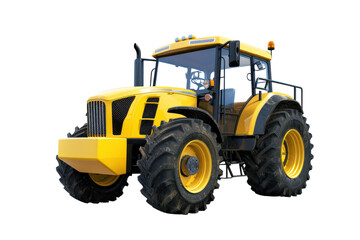 Wall Mural - Yellow tractor
isolated on white background