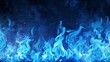 © Mark - The background of the picture is a blue fire overlay with spark ember flames and smoke. It is overlaid with a 3D twinkle shine of cold powder in air panoramic modern witchcraft texture.