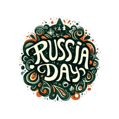 Poster - Logo Russia day is a special day for Russia. It is a day to celebrate the country's culture and history