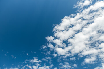 Wall Mural - Beautiful sky with white clouds