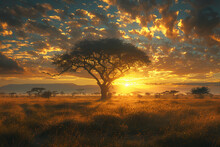 Explore The Silent Symphony Of The Savanna At Dawn, As The First Rays Of Sunlight Kiss The Horizon, Awakening The Savanna To A Chorus Of Colors, Textures, And Hidden Wonders Waiting To Be Discovered