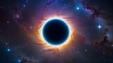 Fototapeta  - Starlit Overture: A Mesmerizing Cosmic Halo, Echoing Celestial Symphony