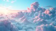 Romantic and beautiful sky with sea of clouds