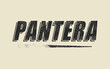 Pantera. Print artwork design.